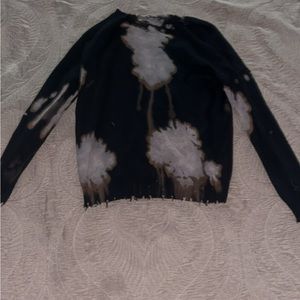 “bleached” sweater